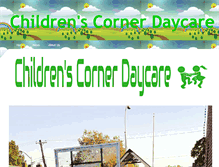 Tablet Screenshot of childrenscornerdaycare.com